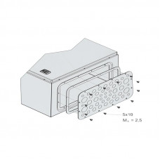 Фланш-панель с метрическим вырезом Rittal AX 2576.100 - 401 x 221 мм