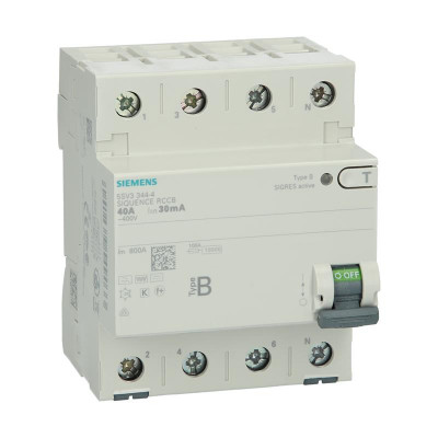 Автоматический выключатель утечки на землю Siemens 5SV3344-4