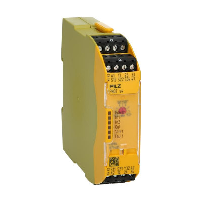 Реле безопасности Pilz 750104 - PNOZ s4 24VDC 3 н/о 1 н/з