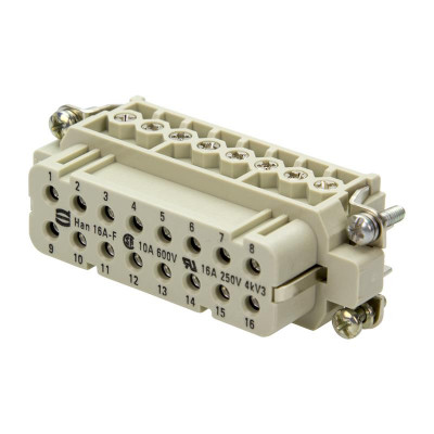Вставка HARTING 09200162812 - Han 16A-BU-S