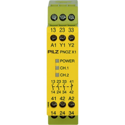 РЕЛЕ БЕЗОПАСНОСТИ PILZ PNOZ X1 24VAC/DC 3n/o 1n/c арт.774300