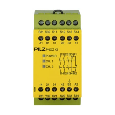 РЕЛЕ БЕЗОПАСНОСТИ PILZ PNOZ X3 24VAC 24VDC 3n/o 1n/c 1so арт.774310